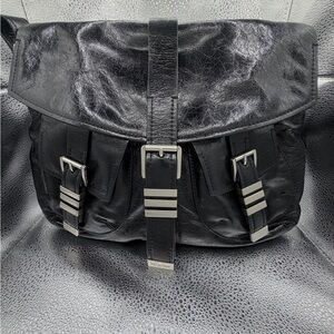 Stylish Black Leather Men's Bag